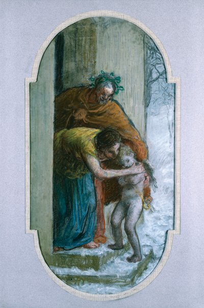 Invierno, c.1864 de Jean Francois Millet
