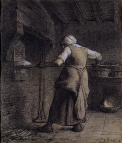 Mujer Horneando Pan de Jean Francois Millet