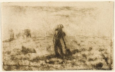 Mujer Colgando Ropa de Jean Francois Millet