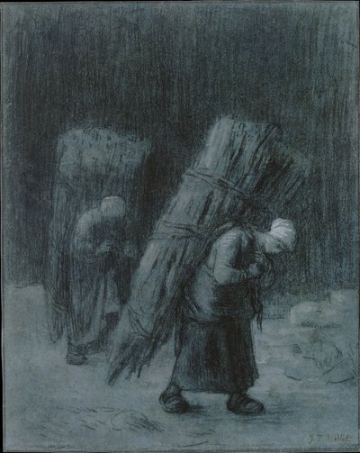 Mujeres Llevando Ramas, ca. 1858 de Jean Francois Millet