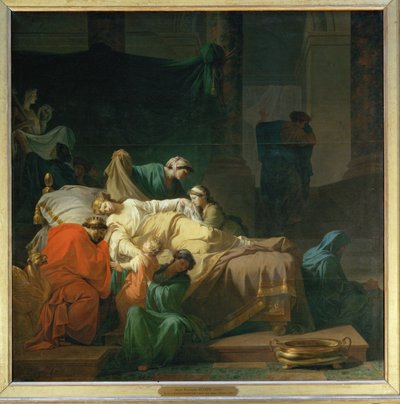 Alceste se entrega a la muerte para salvar a su marido Admet - Alceste se prepara para morir por su marido Admet ... de Jean François Pierre Peyron
