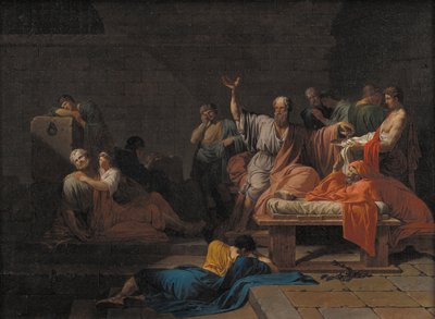 La muerte de Sócrates, ca. 1786 de Jean François Pierre Peyron
