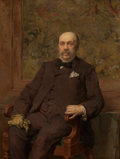 Autorretrato (óleo sobre lienzo) de Jean Francois Portaels