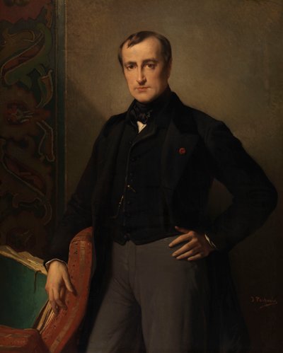 El pintor Paul Delaroche (óleo sobre lienzo) de Jean Francois Portaels