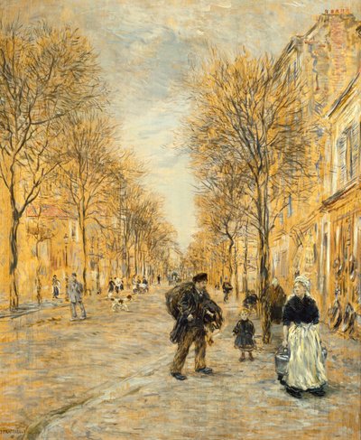 Una calle de Asnieres de Jean Francois Raffaelli
