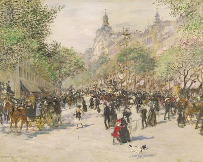 Boulevard Haussmann de Jean Francois Raffaelli