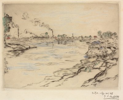 El Sena, en Asnières, 1894 de Jean Francois Raffaelli