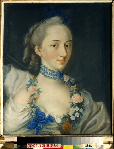 Primavera. Retrato de la princesa Nathalie Pavlovna Shcherbatova (de nombre Balk Polev) de Jean Francois Samsois