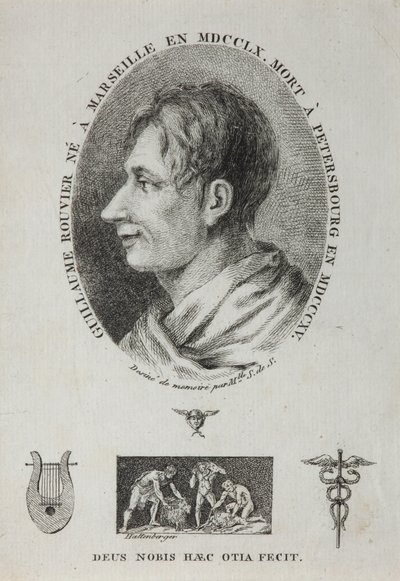 Retrato de Guillaume Rouvier 1760-1815, 1815 de Jean Francois Xavier Hattenberger