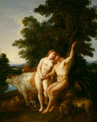 Adán y Eva de Jean François de Troy