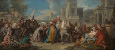 El Triunfo de Mardoqueo de Jean François de Troy