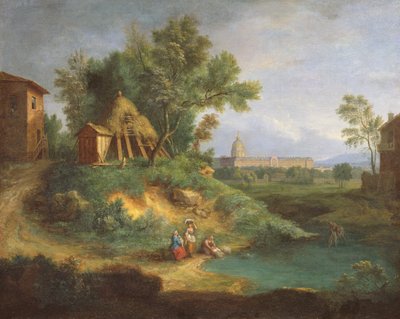 Hotel des Invalides, vista desde la Grenouillere de Jean Francois, the Younger Millet