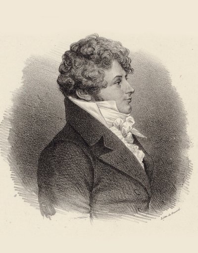Retrato del pianista y compositor Daniel Steibelt 1765-1823, 1834 de Jean François Benard