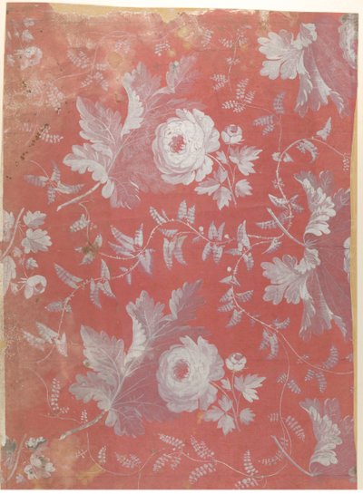 Diseño para seda estampada, ca. 1780-1825 de Jean François Bony.