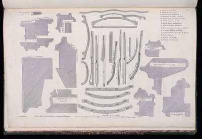Placa 12, modelos de carruajes de Luis XV de Jean François Chopard