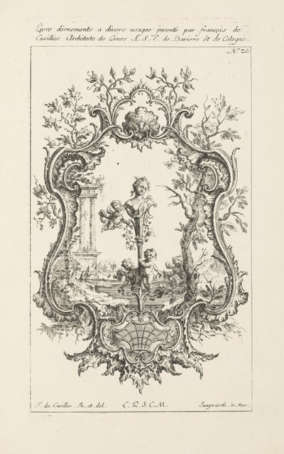 Diseño para cartucho de Jean François Cuvilliés