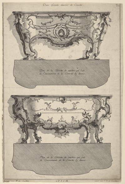 Diseños para dos cómodas, del 