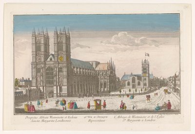 Vista de la Abadía de Westminster y la Iglesia de Santa Margarita en Londres 26 Representante de Vüe ​​d