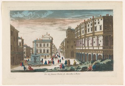 Vista del Teatro de Marcellus en Roma Vue du fameux Theatre de Marcellus en Roma (título sobre objeto) de Jean François Daumont