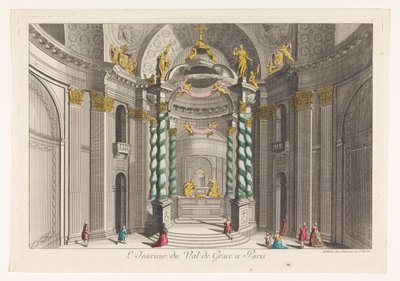 Vista del interior de la iglesia Van-de-Grâce en París L