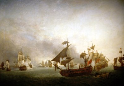 Combate naval de la isla de Granada de Jean Francois Hue