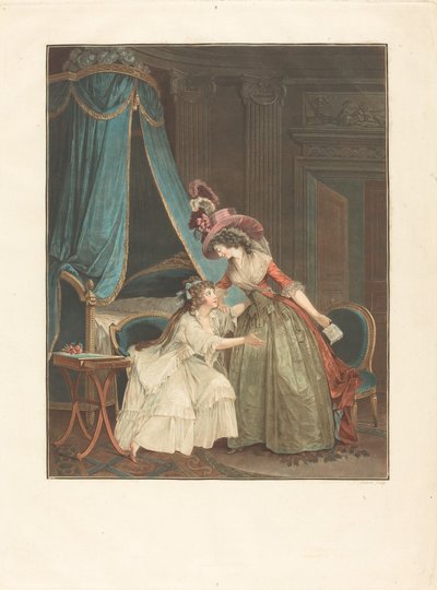 La indiscreción de Jean François Janinet after Nicolas Lavreince
