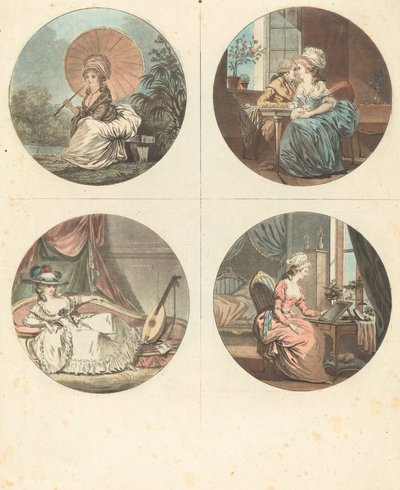 Las horas del día de Jean François Janinet after Nicolas Lavreince