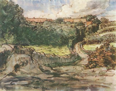 Alemán: La granja Cousin en Gréville de Jean-Francois Millet