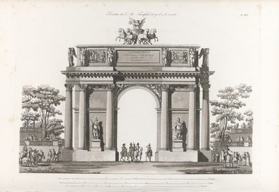 Arco Triunfal. De: Recueil des façades des principaux monuments construits à St.-Pétersbourg de Jean François Thomas de Thomon
