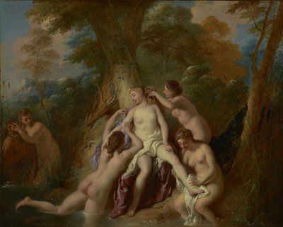 Diana y sus ninfas bañándose, 1722-4 de Jean François de Troy