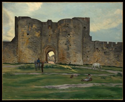 Porte de la Reine en Aigues-Mortes de Jean Frederic Bazille