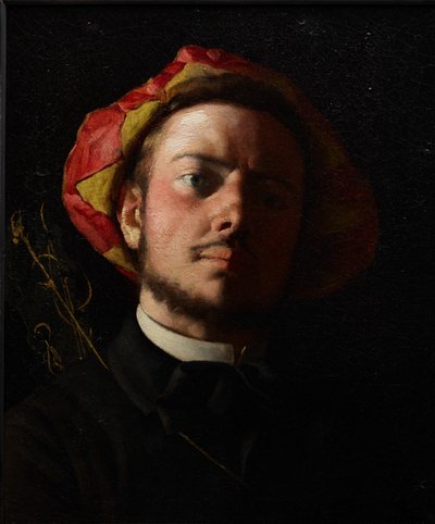 Retrato de Paul Verlaine como trovador de Jean Frederic Bazille