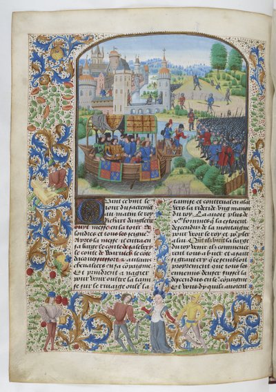 Jean Froissart, Crónicas, 154v, 12148 btv1b8438605hf336, original de Jean Froissart