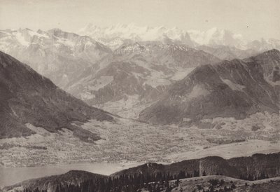 Vista desde el Rigi Kulm (foto en blanco y negro) de Jean Gaberell