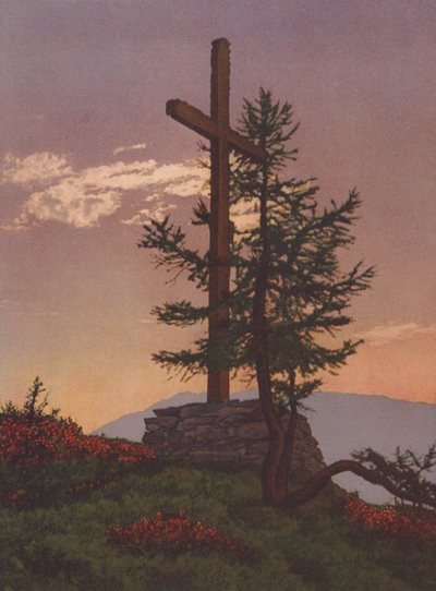 Suiza: La paz de los Alpes (foto en color) de Jean Gaberell