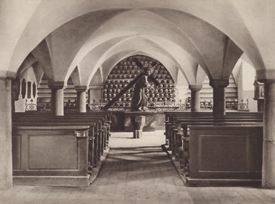 Suiza: Stans, la capilla de los muertos (foto b/n) de Jean Gaberell