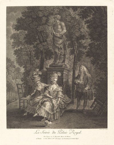 La velada del Palais Royal de Jean Gabriel Caquet after François André Vincent