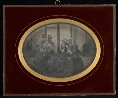 Retrato de grupo de ocho miembros del círculo Eynard-Lullin de Jean Gabriel Eynard