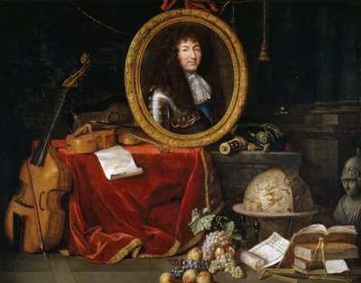 Alegoría de Luis XIV, Protector de las Artes y las Ciencias de Jean Garnier