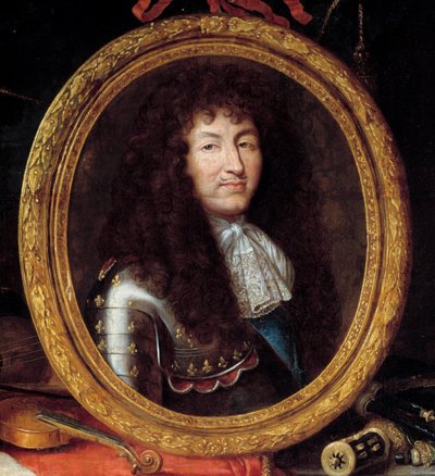 Retrato de Luis XIV, Rey de Francia (detalle) de Jean Garnier