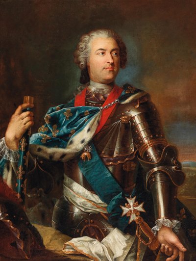 Retrato del Rey Luis XV de Francia 1710-1774 de Jean Gaspard Heilmann