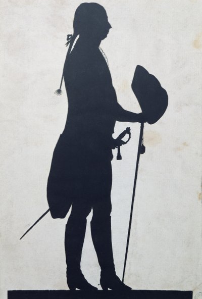 Silueta de un hombre de Jean Gaspard Lavater