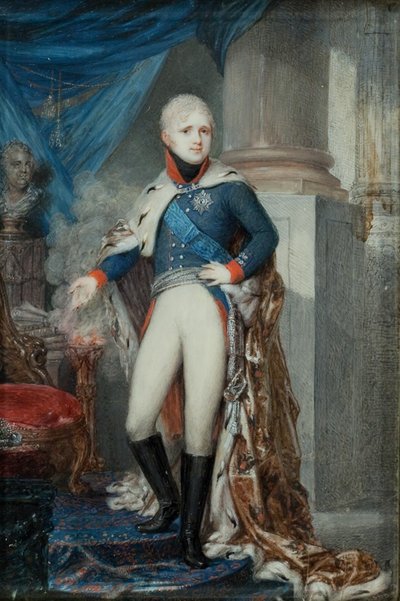 Retrato del emperador Alejandro I 1777-1825, principios de 1800 de Jean Gerin