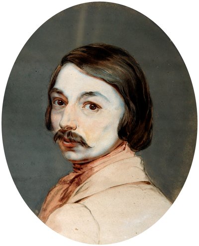 Retrato del autor Nikolai Gogol, 1809-1852, finales de la década de 1830 de Jean Gerin