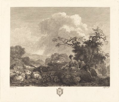 Annette a los veinte años de Jean Godefroy after Jean Honoré Fragonard