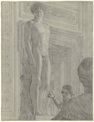 Estatua de Antinoo Albania en el Museo Capitolino de Roma de Jean Grandjean