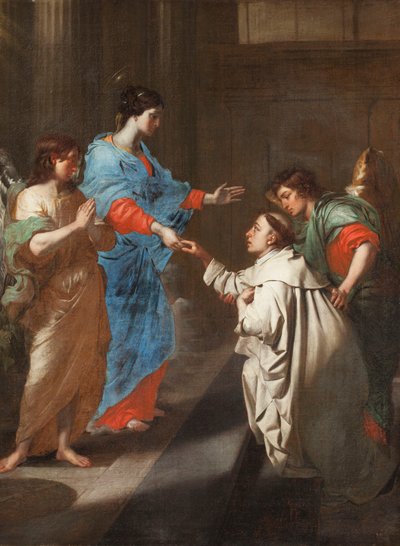 El compromiso místico del Beato Hermann Joseph con la Virgen María de Jean Guillaume Carlier