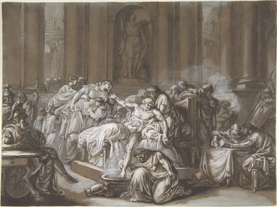 La muerte de Séneca de Jean Guillaume Moitte