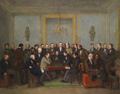 Partida épica de ajedrez entre Pierre Saint Amant y Howard Staunton en 1843 de Jean Henri Marlet