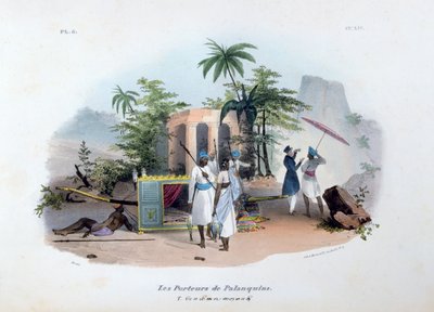Porteadores de Palanquines, 1828 de Jean Henri Marlet